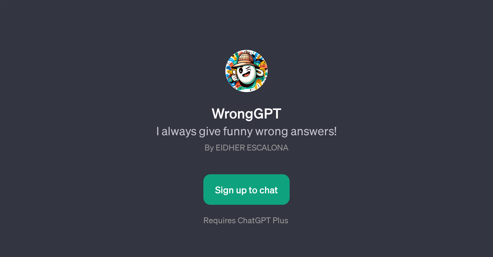 WrongGPT website