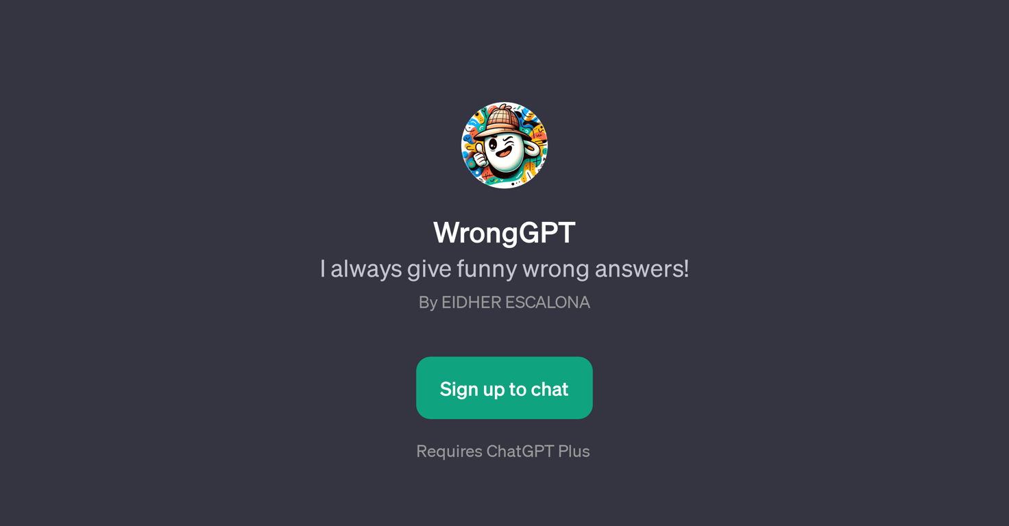 WrongGPT website