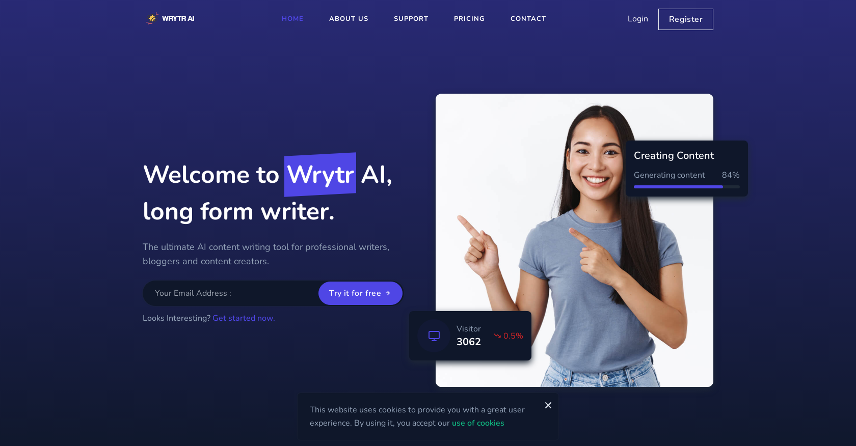 Wrytr website