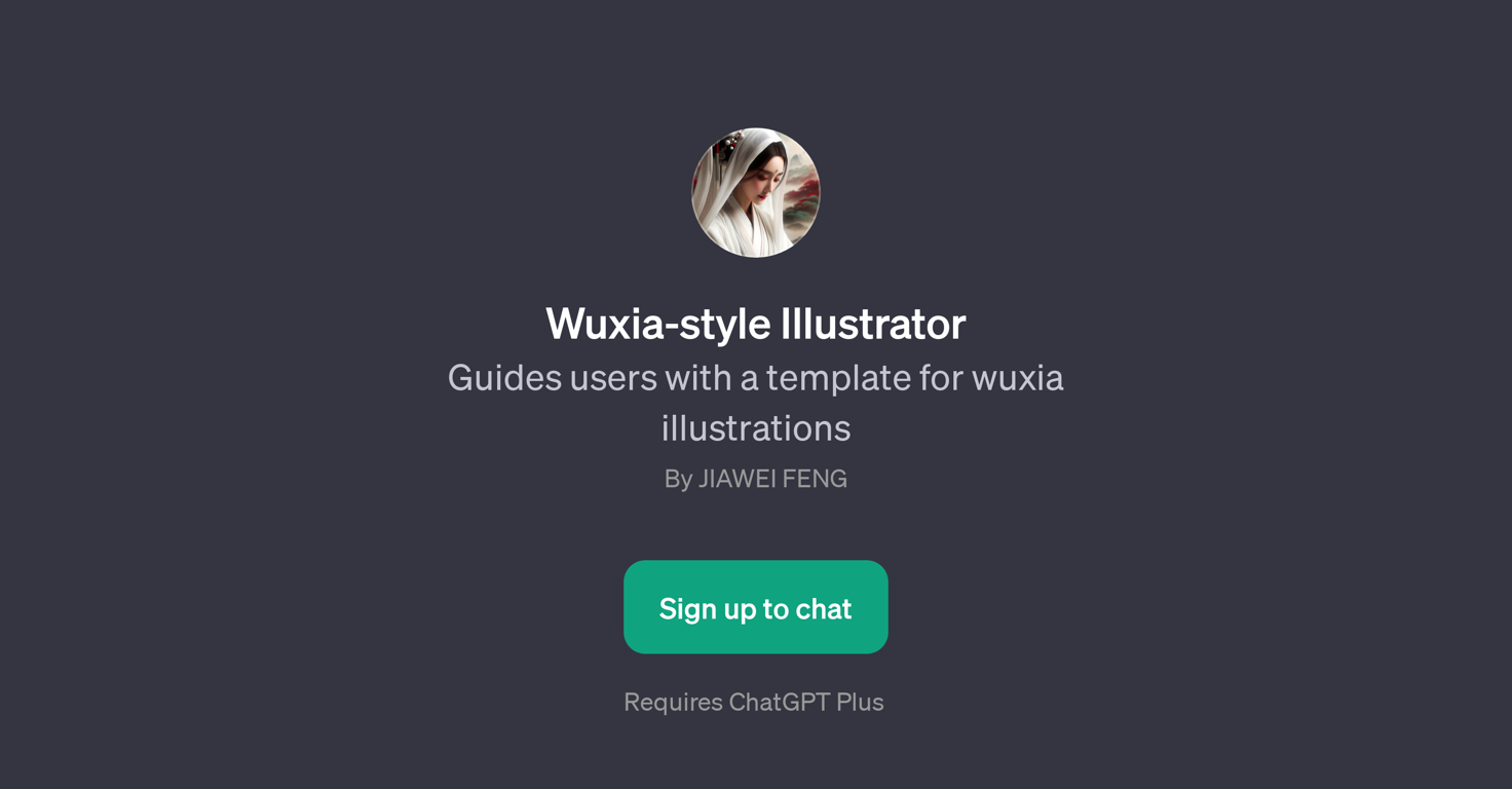 Wuxia-style Illustrator website
