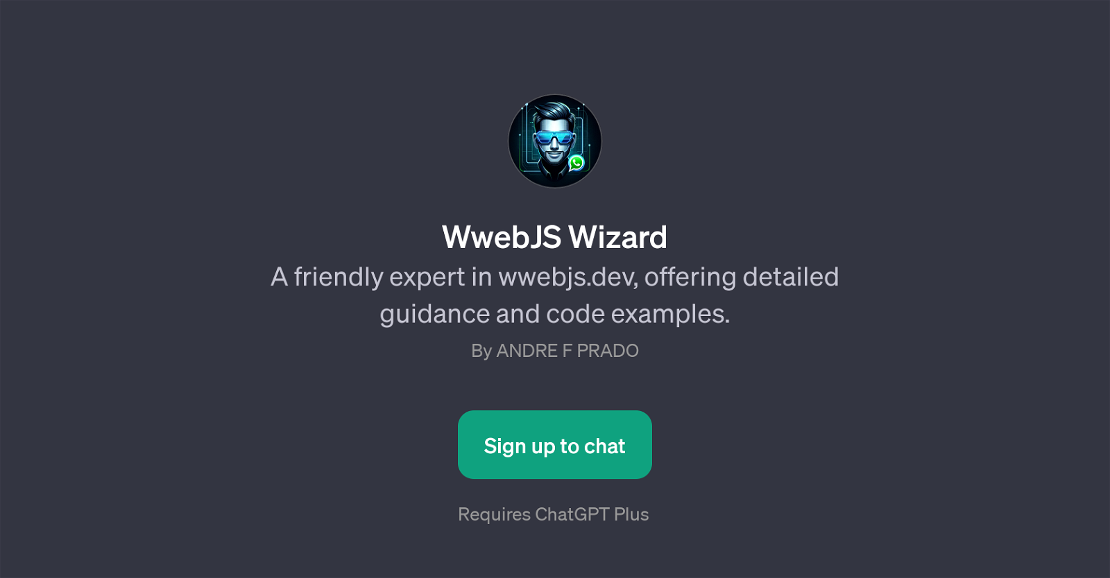WwebJS Wizard website