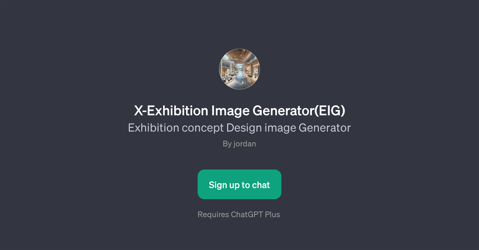 X-Exhibition Image Generator (EIG) website