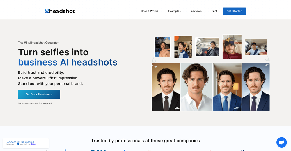 X Headshot website