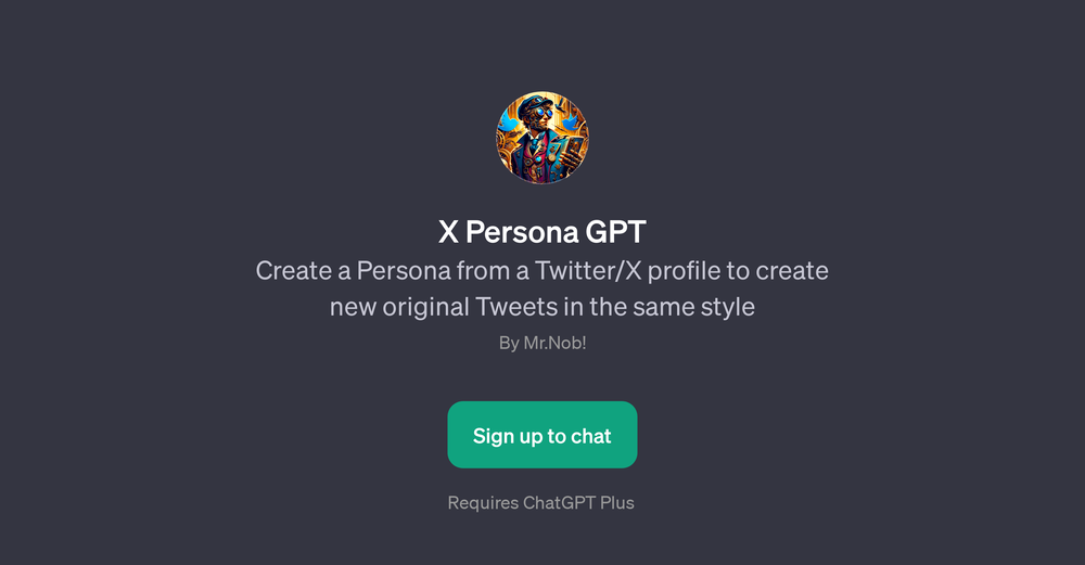 X Persona GPT website