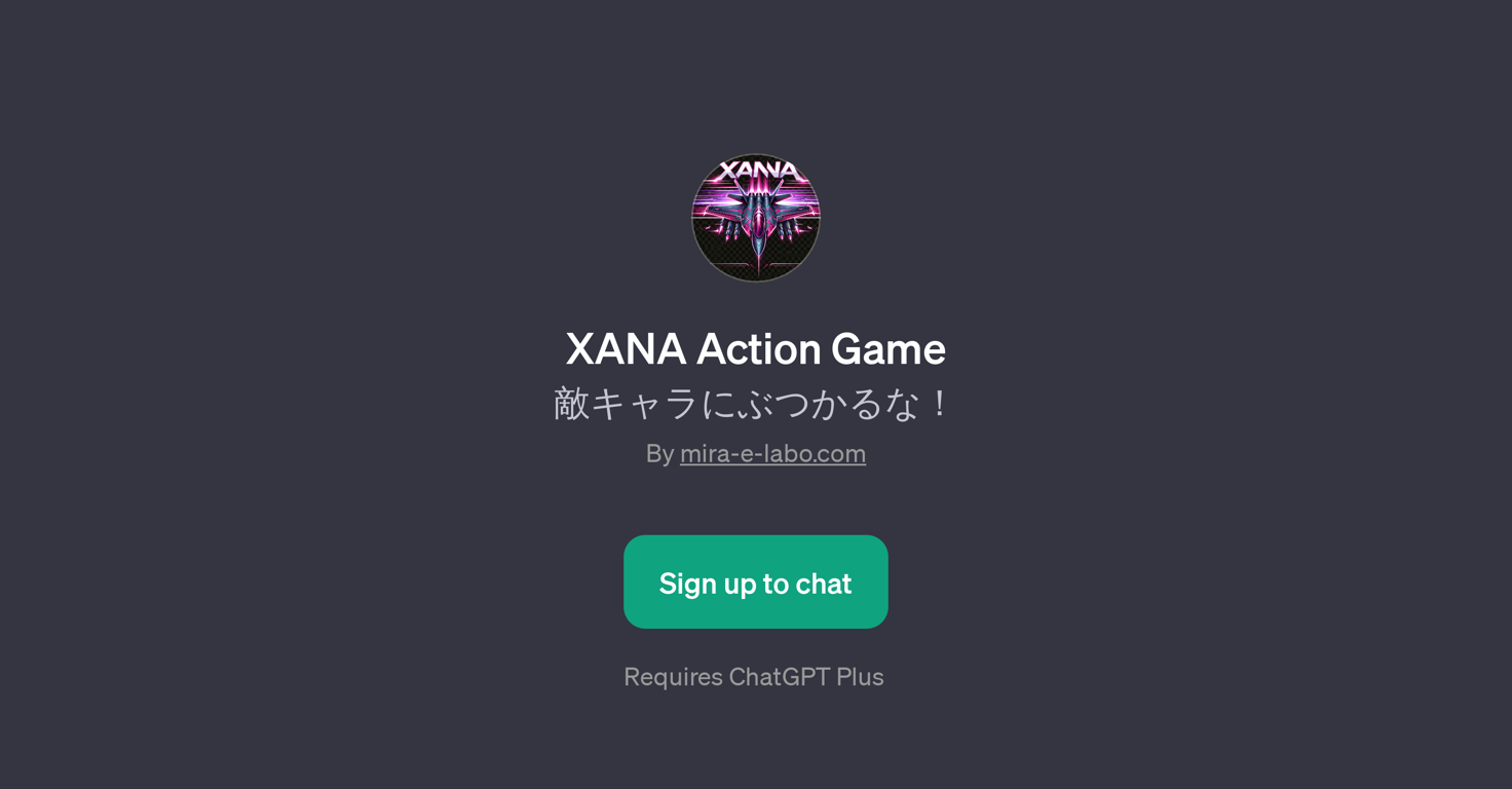 XANA Action Game website