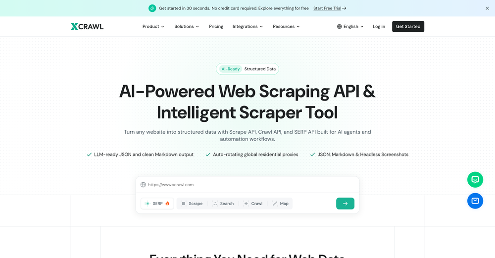 XCrawl website