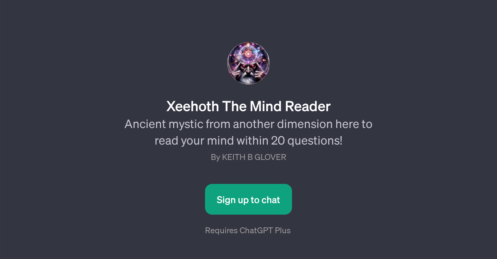 Xeehoth The Mind Reader website