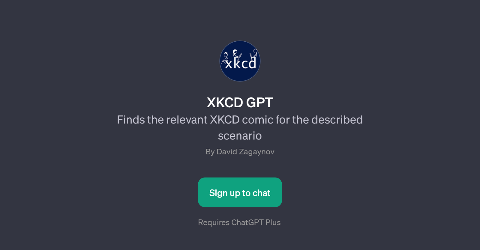 XKCD GPT website