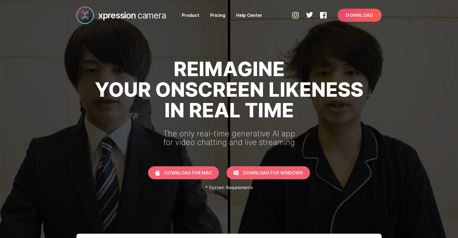 xpression camera 2.0 website