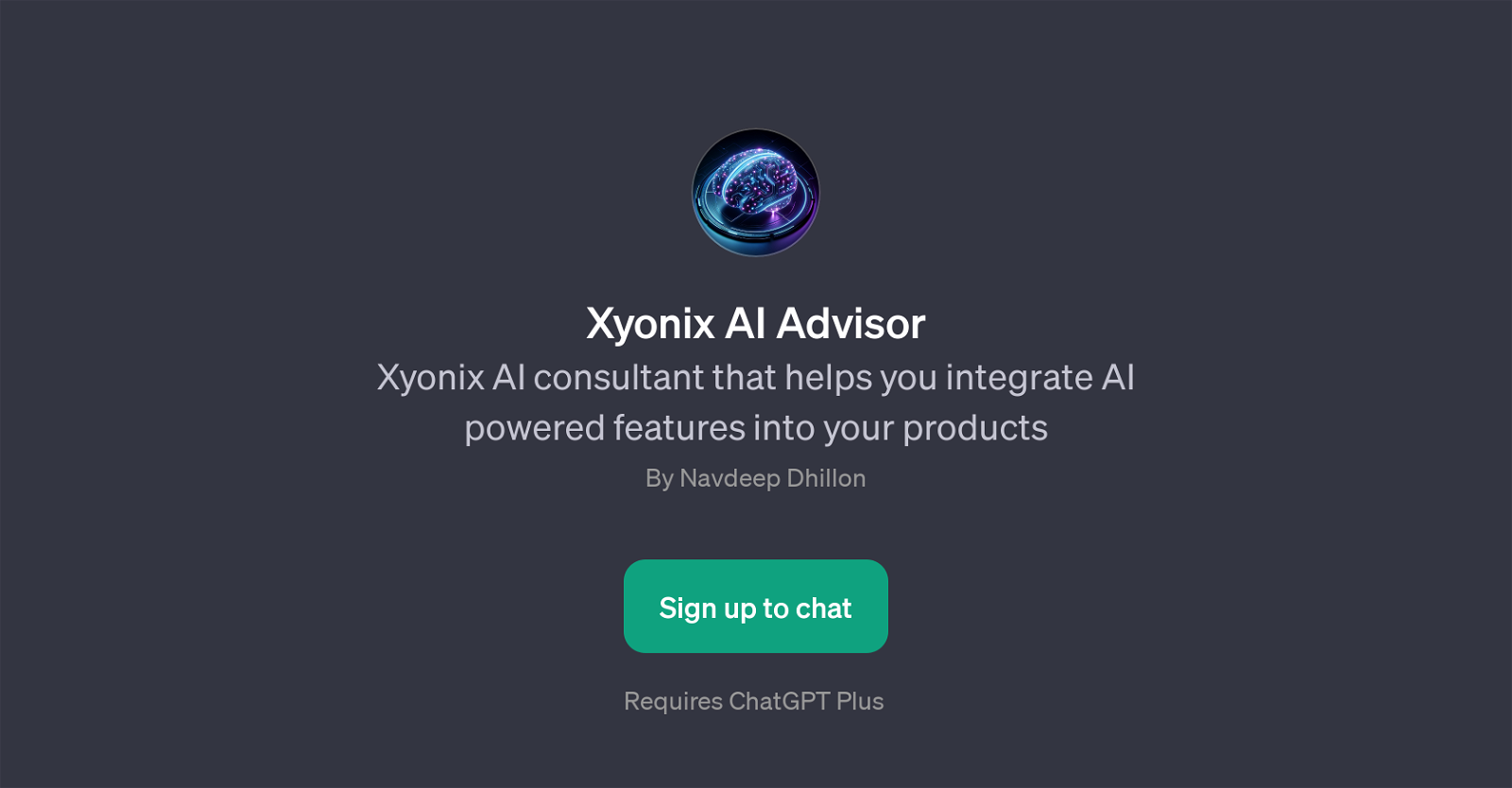 Xyonix AI Advisor website