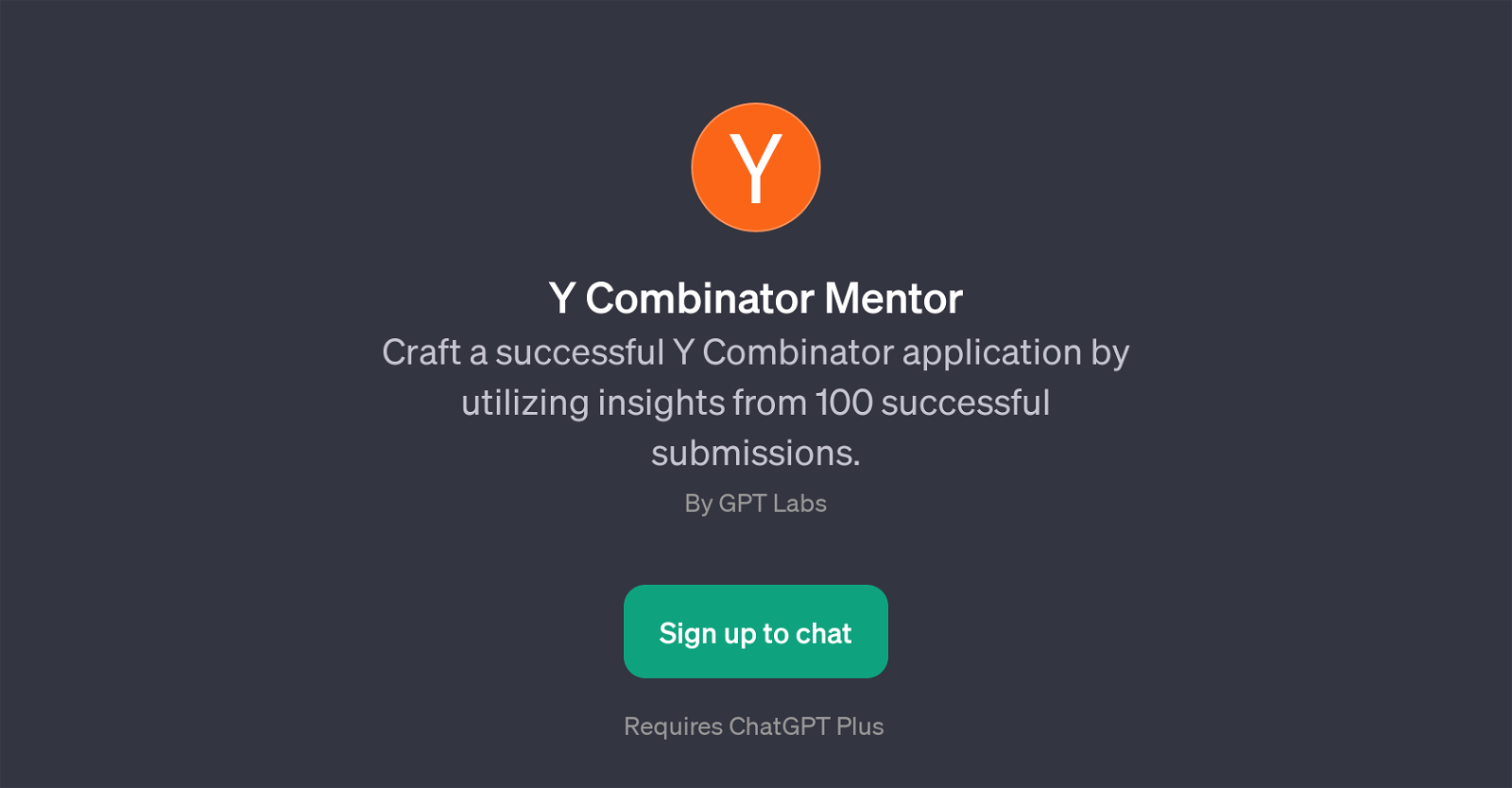 Y Combinator Mentor website