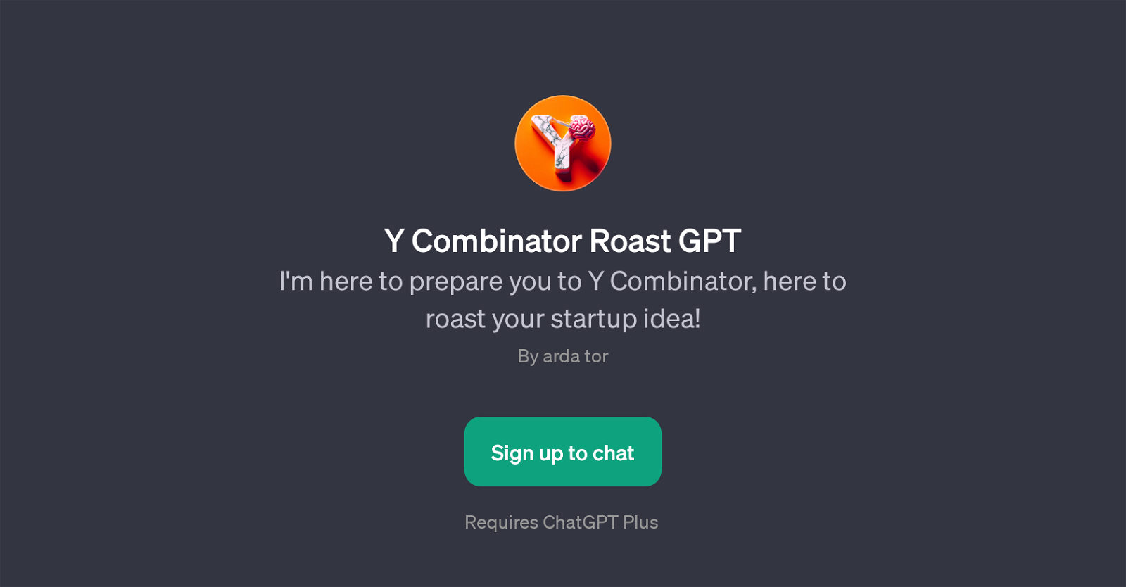Y Combinator Roast GPT website