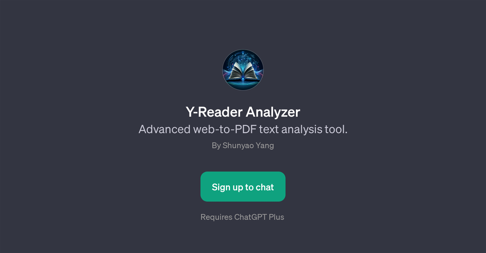 Y-Reader Analyzer website
