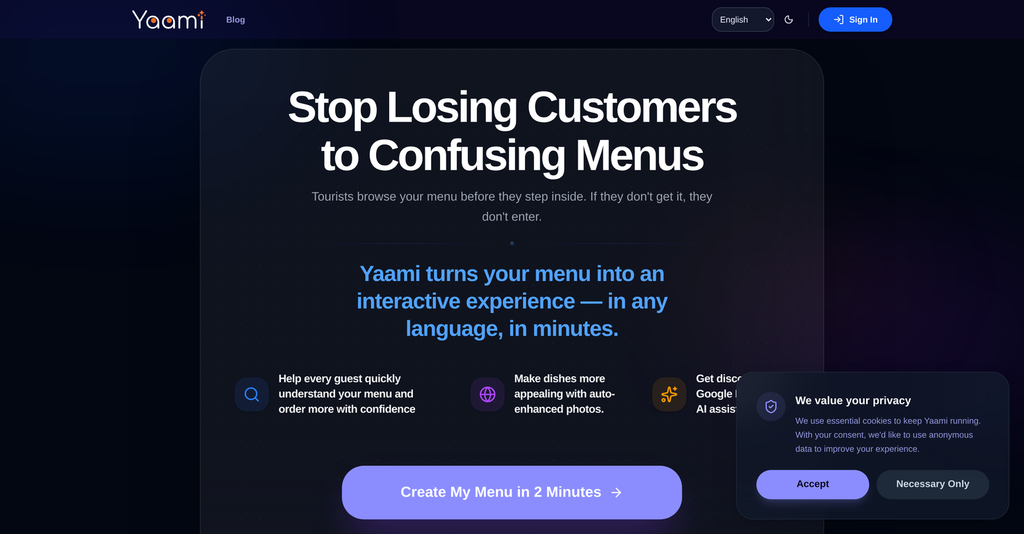 Yaami screenshot 1