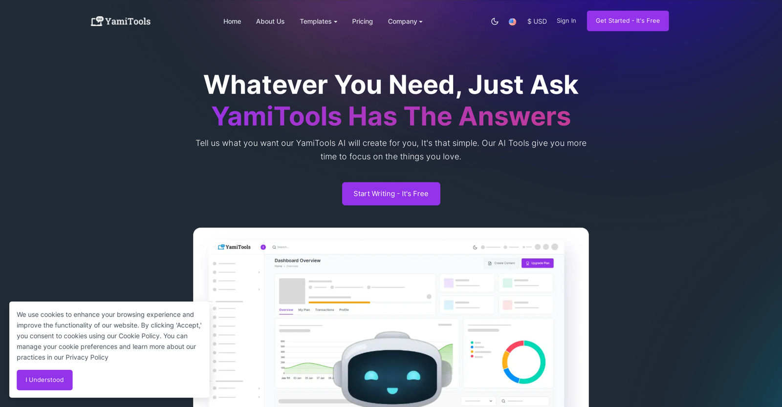 YamiTools AI website