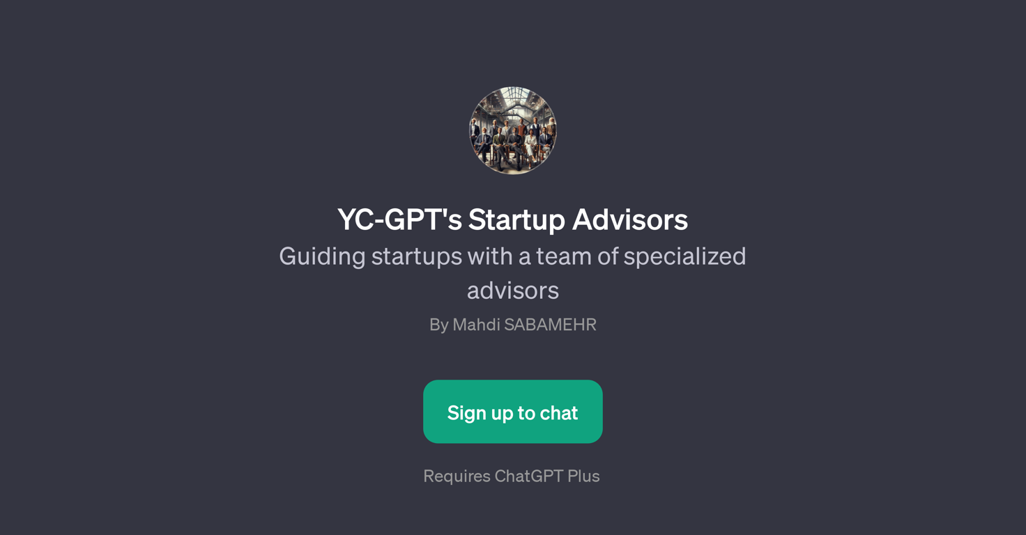 YC-GPT's Startup Advisors website