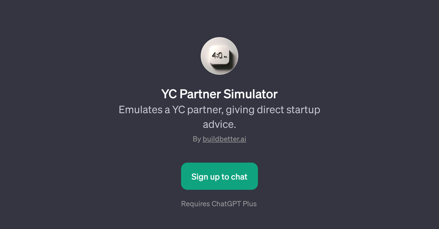 YC Partner Simulator website