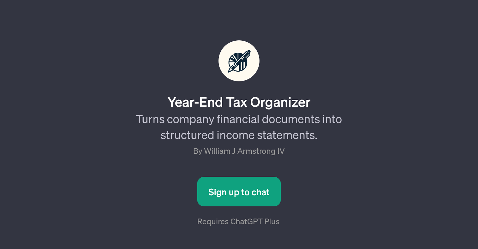 Year-End Tax Organizer website