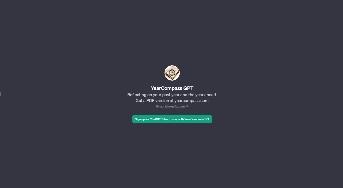 YearCompass GPT website