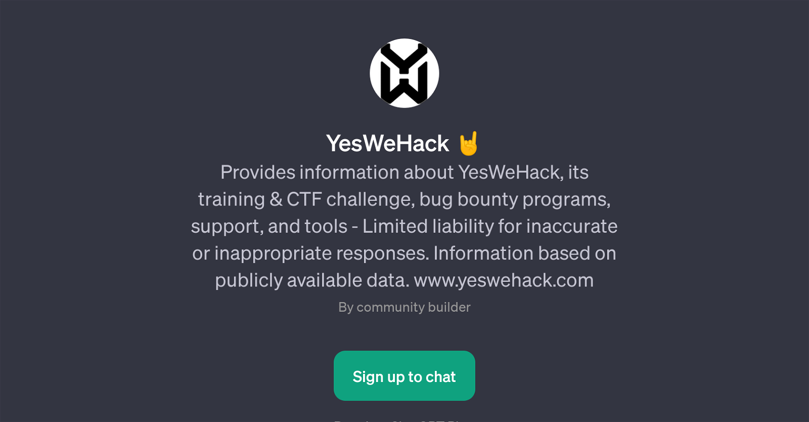 YesWeHack website
