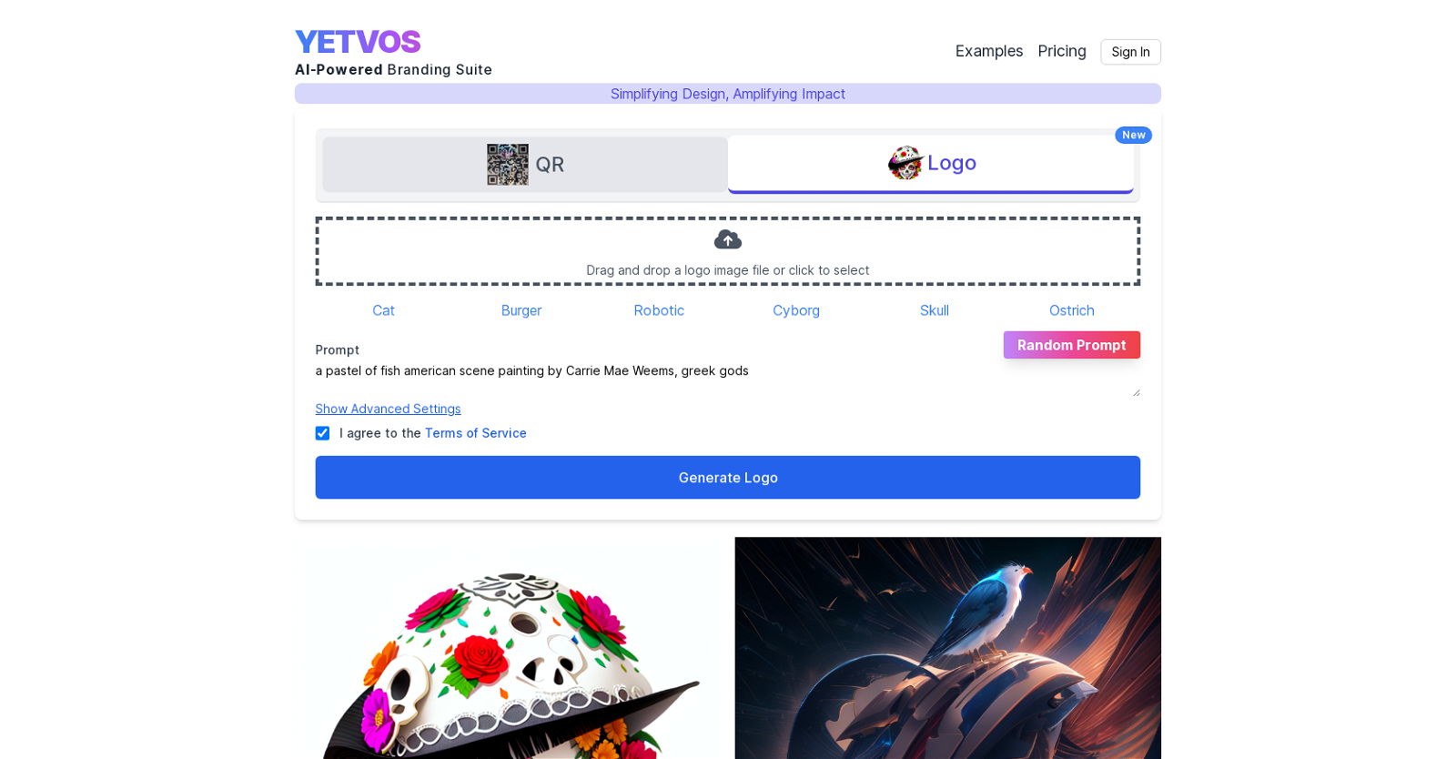Yetvos website