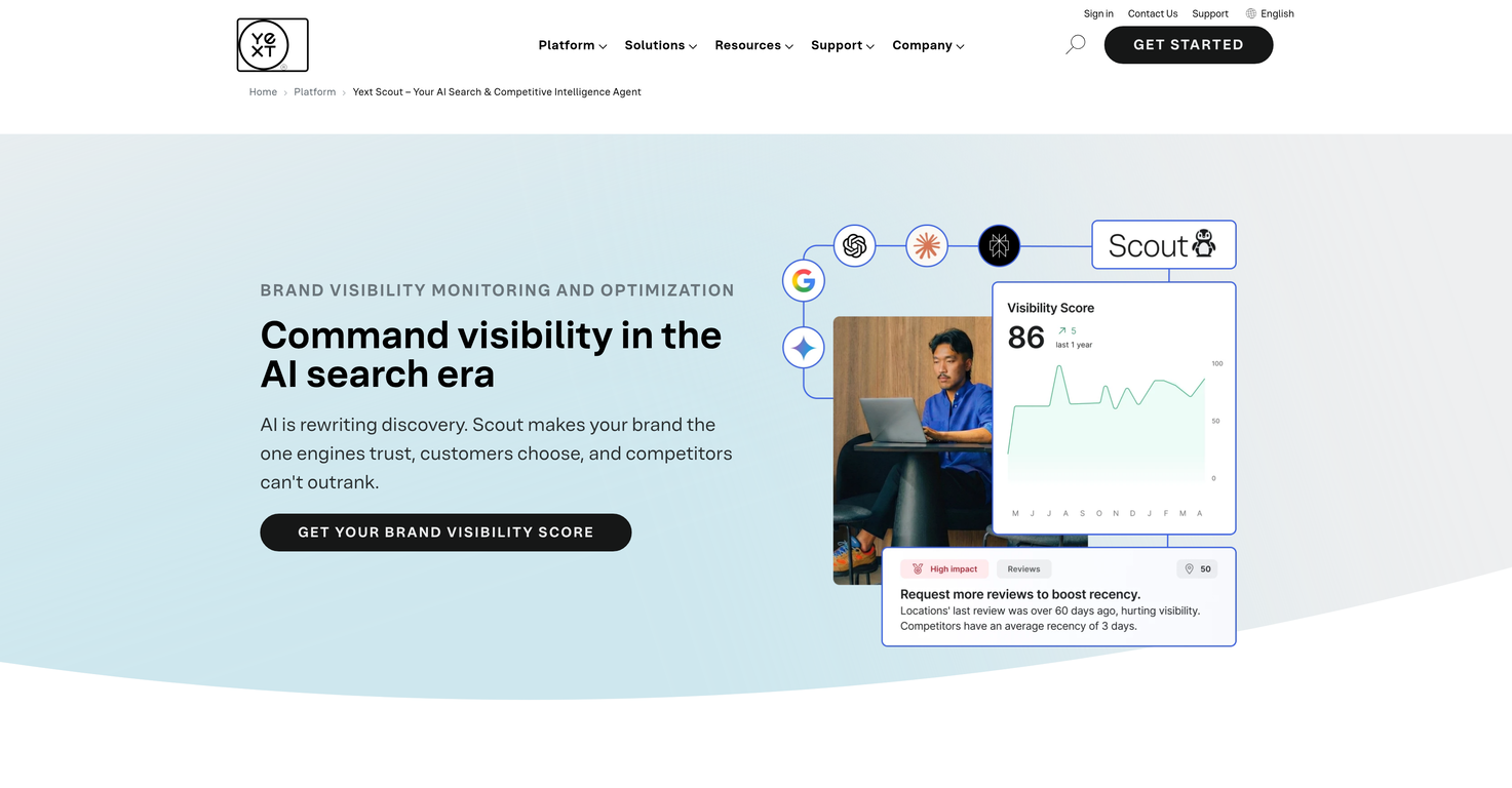 Yext Scout website