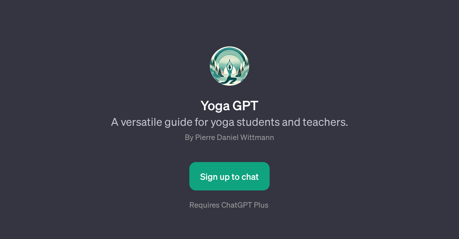 Yoga GPT website