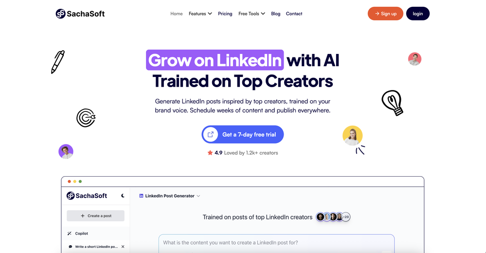SachaSoft website