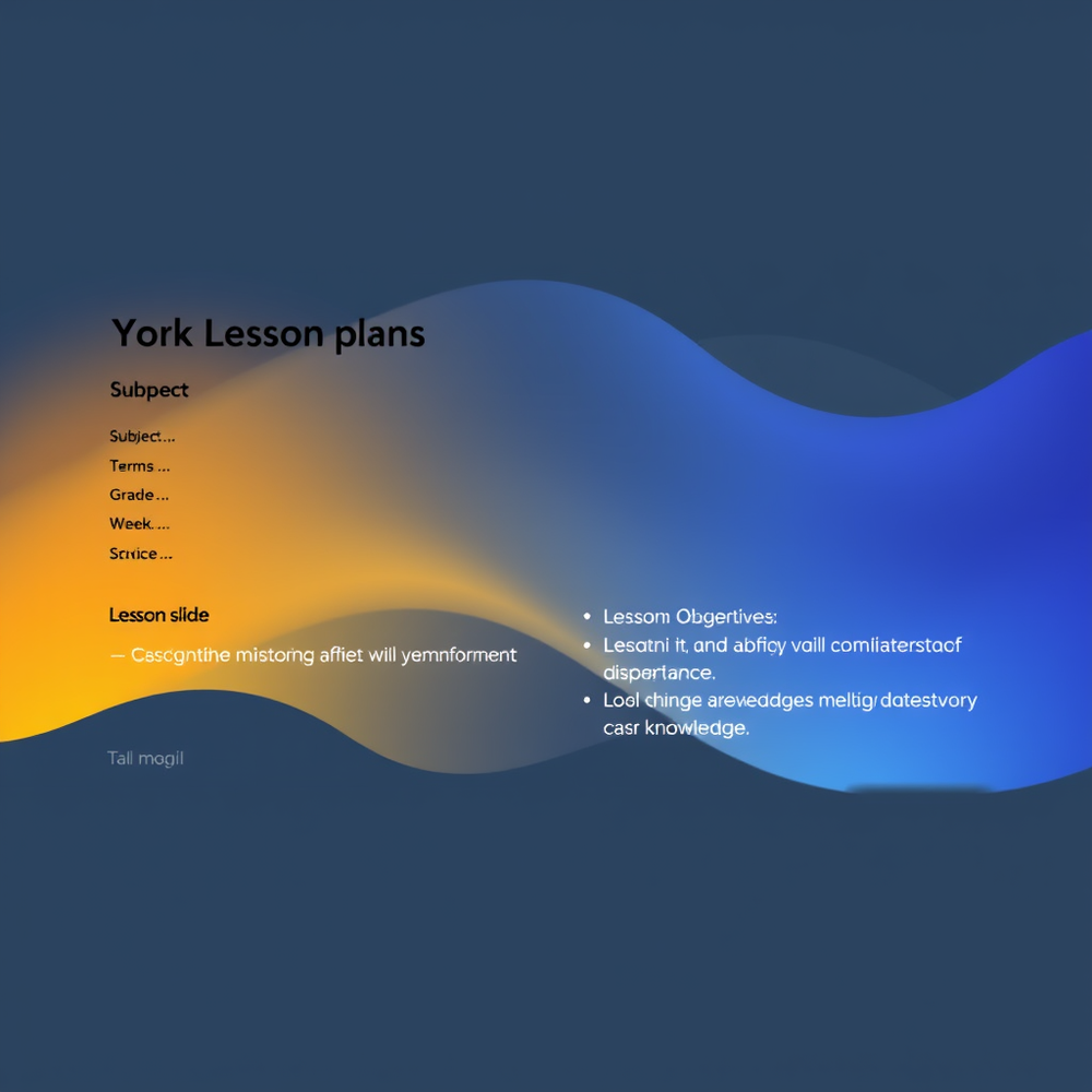 York  Lesson Plans website