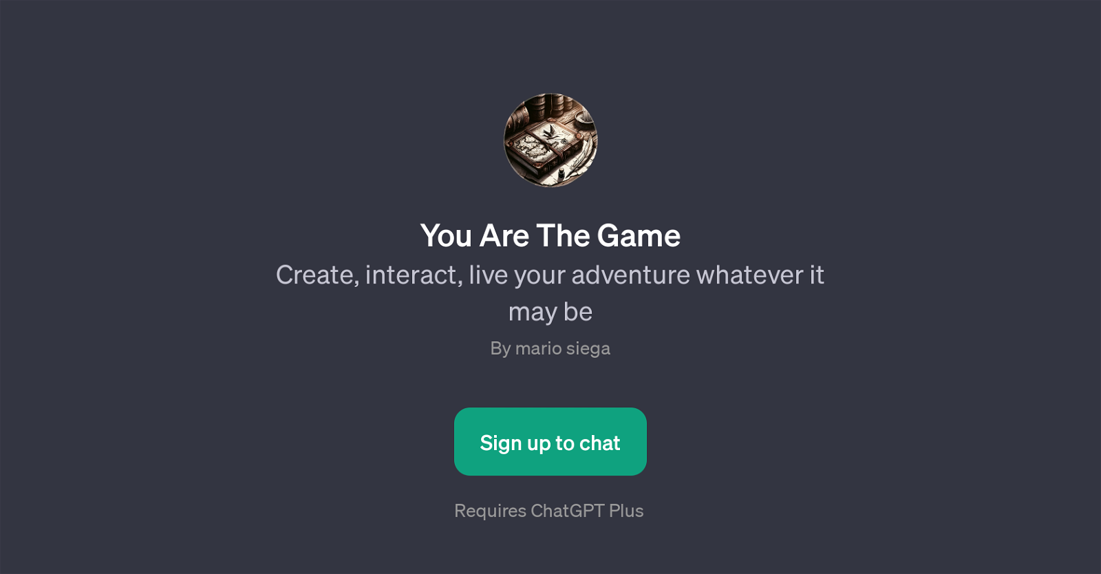 You Are The Game website