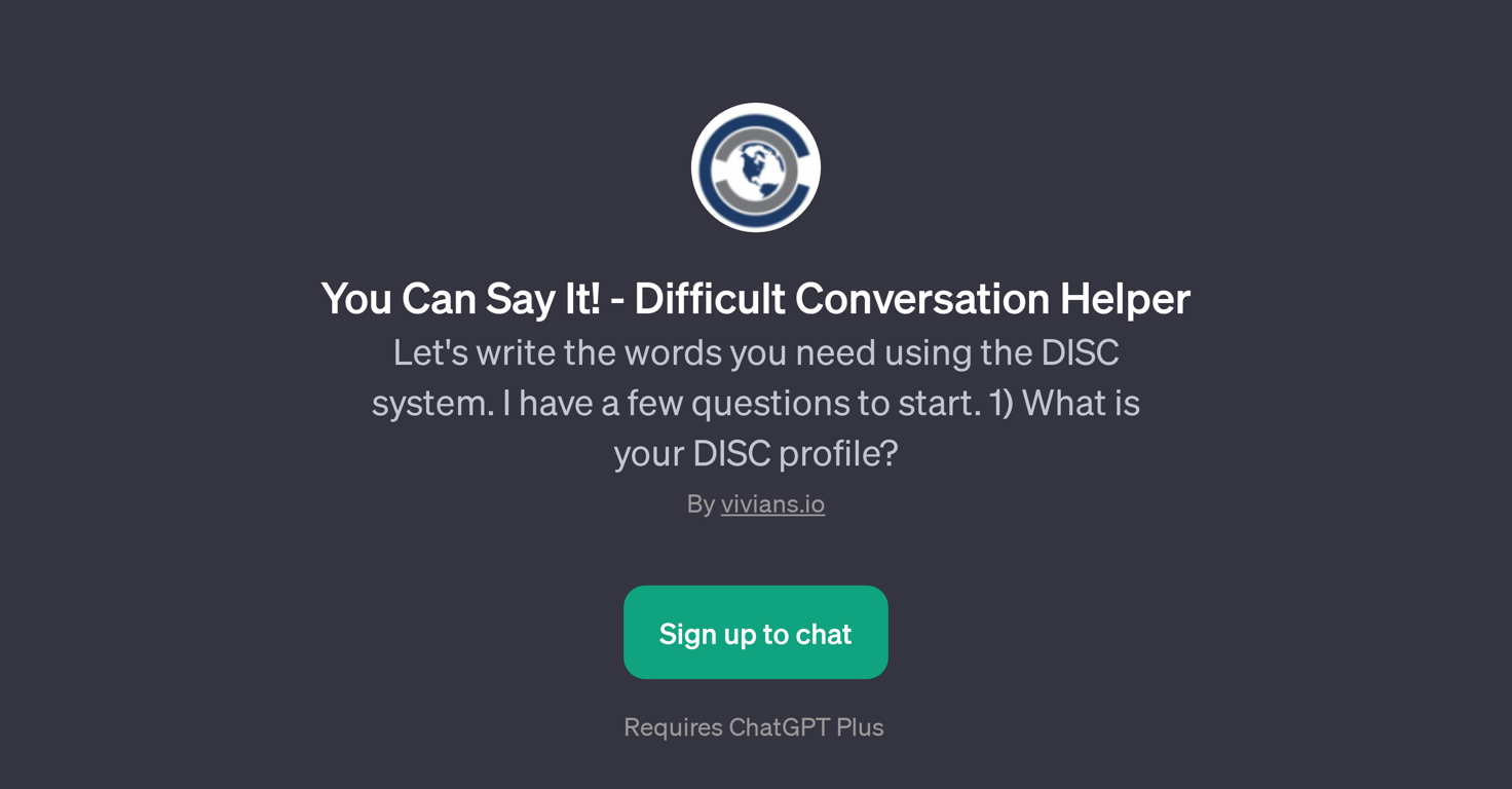 You Can Say It! - Difficult Conversation Helper website