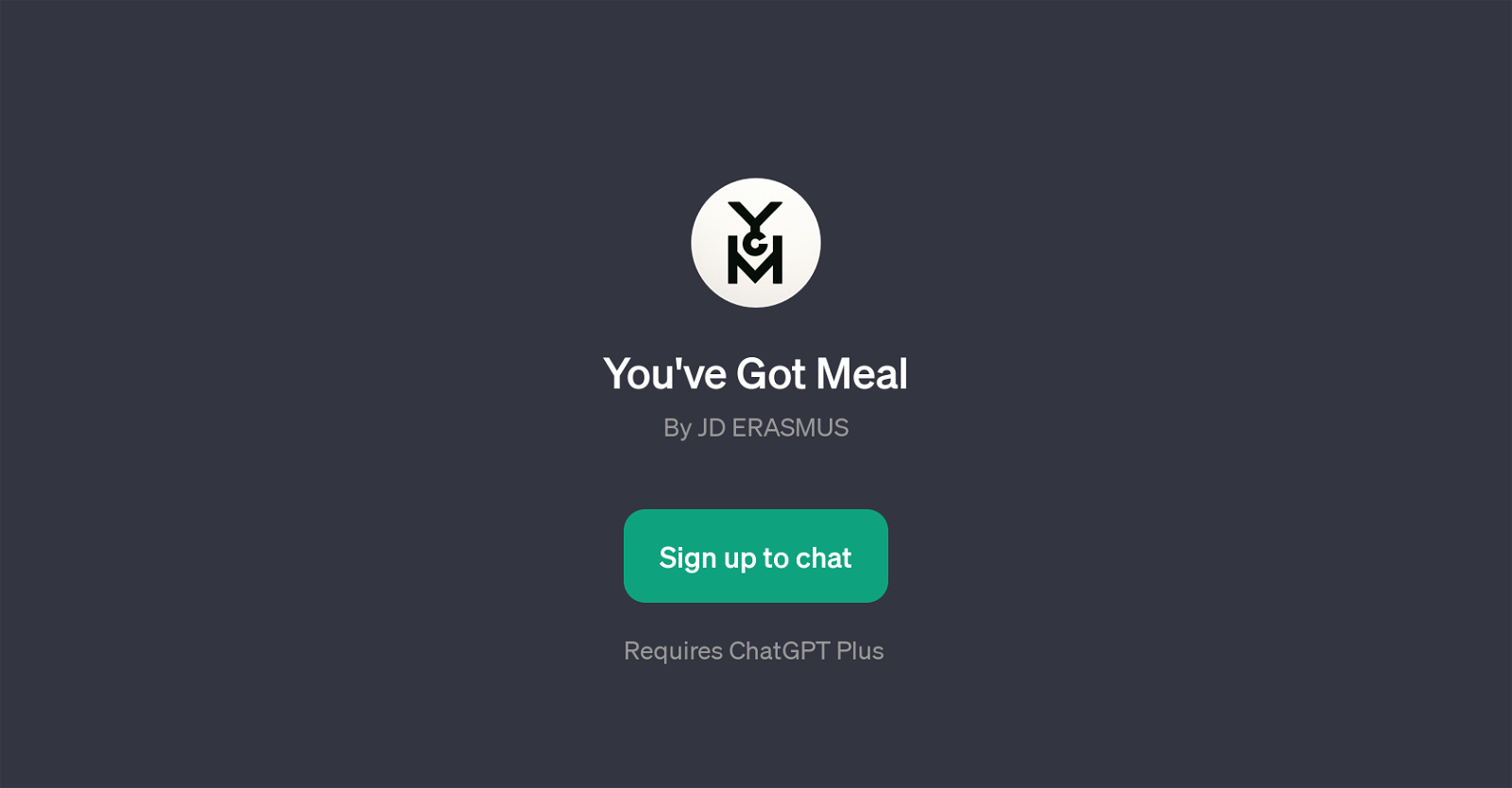 You've Got Meal website