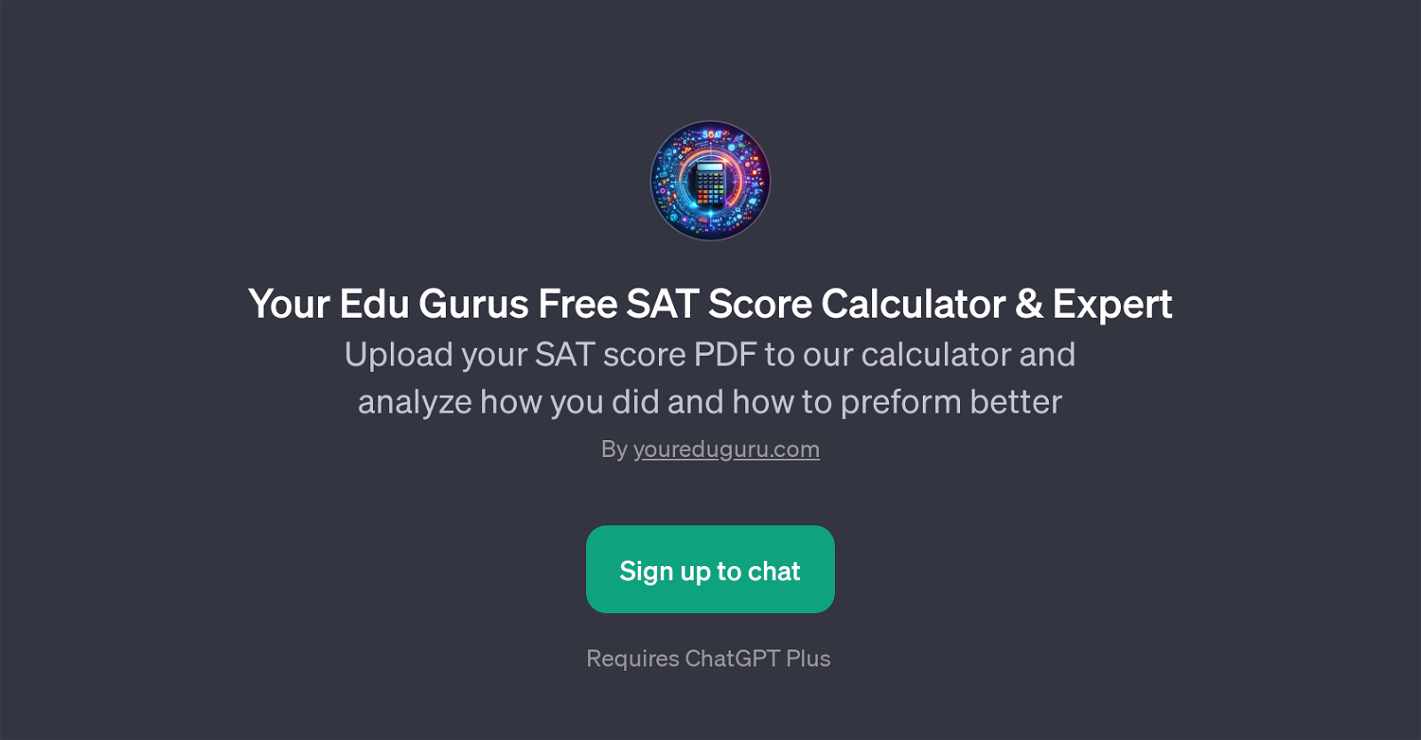 Your Edu Gurus Free SAT Score Calculator & Expert website