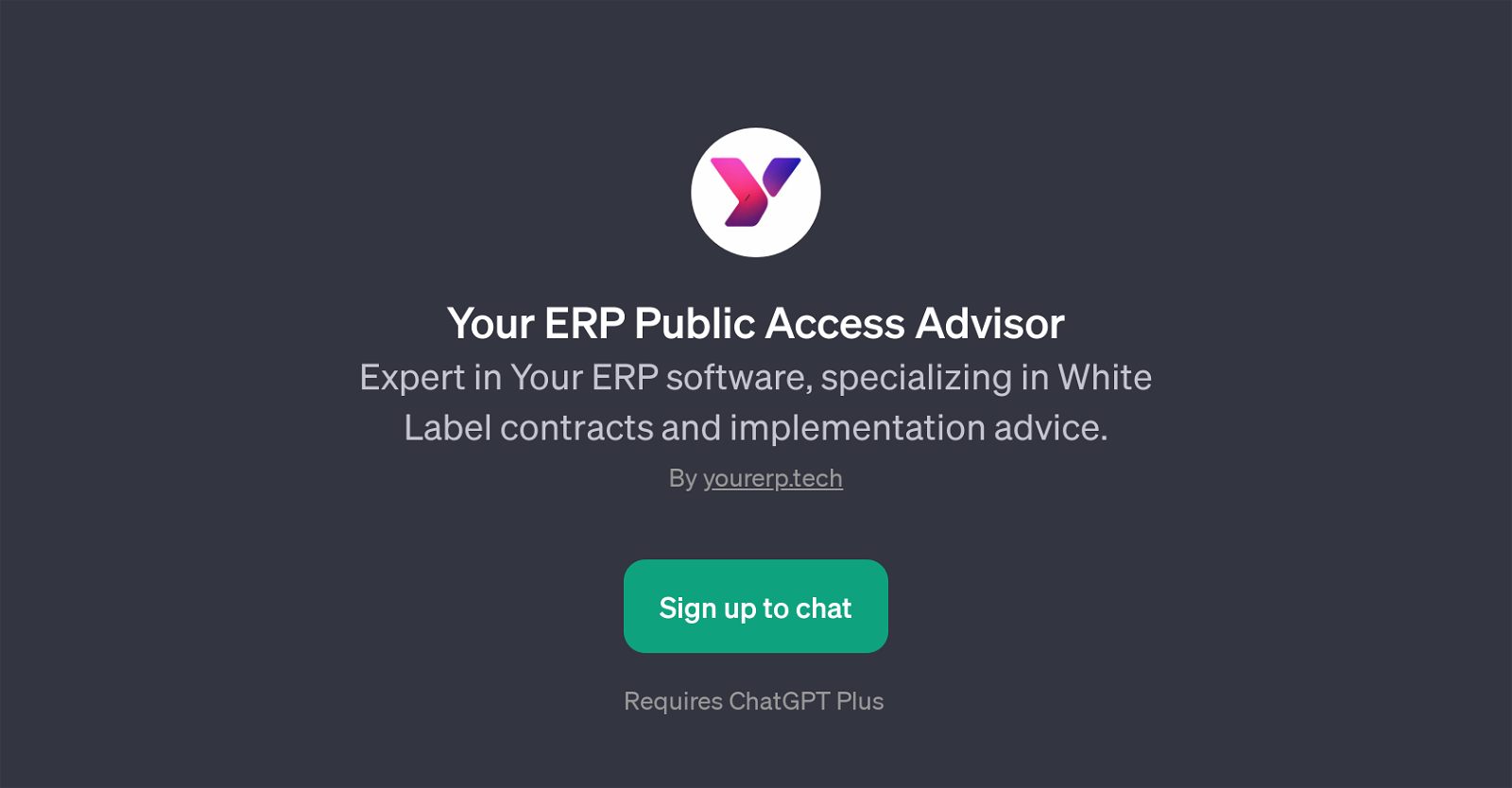 Your ERP Public Access Advisor website