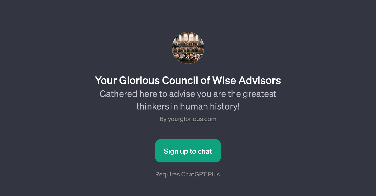 Your Glorious Council of Wise Advisors website