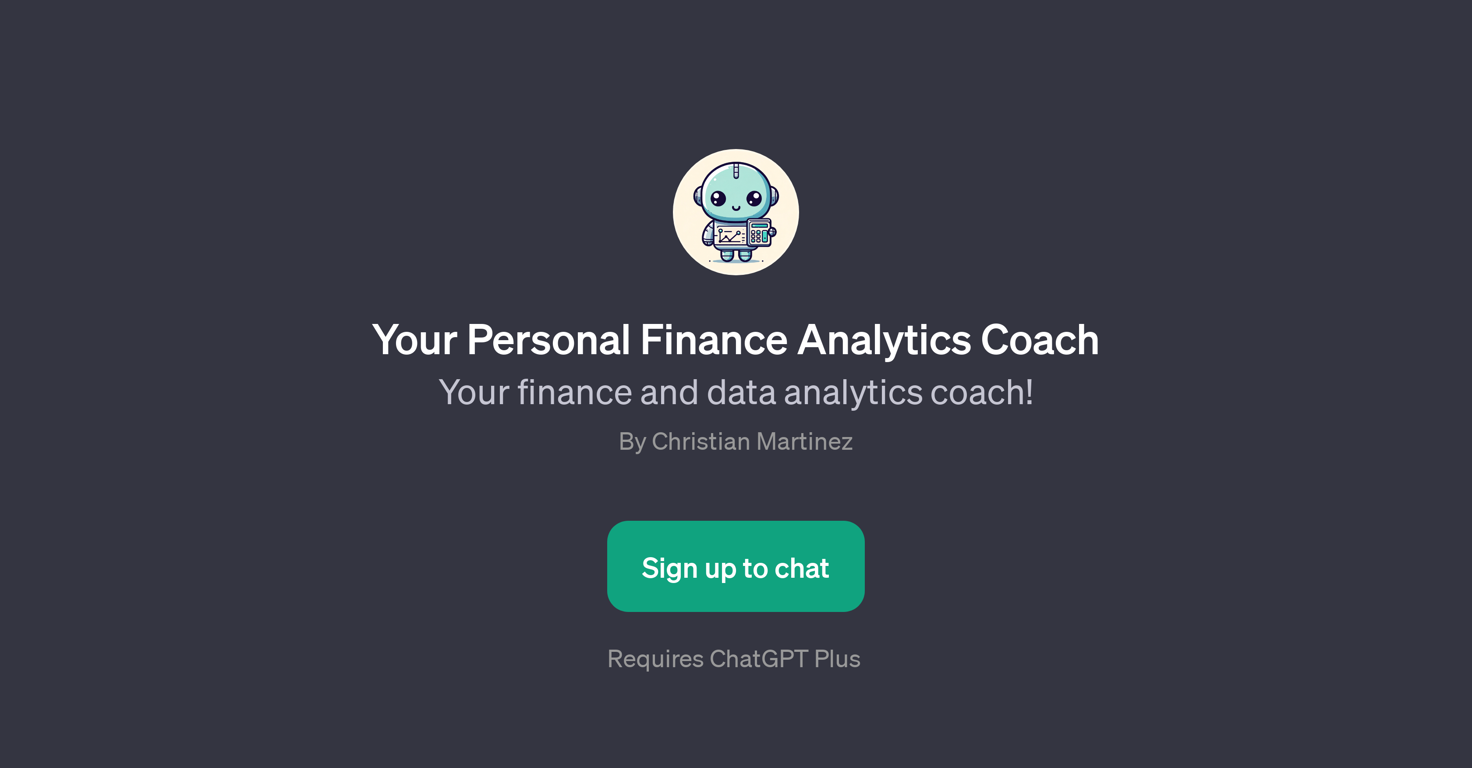 Your Personal Finance Analytics Coach website