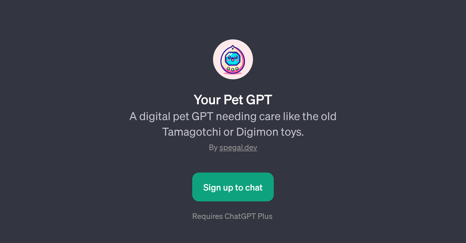 Your Pet GPT website