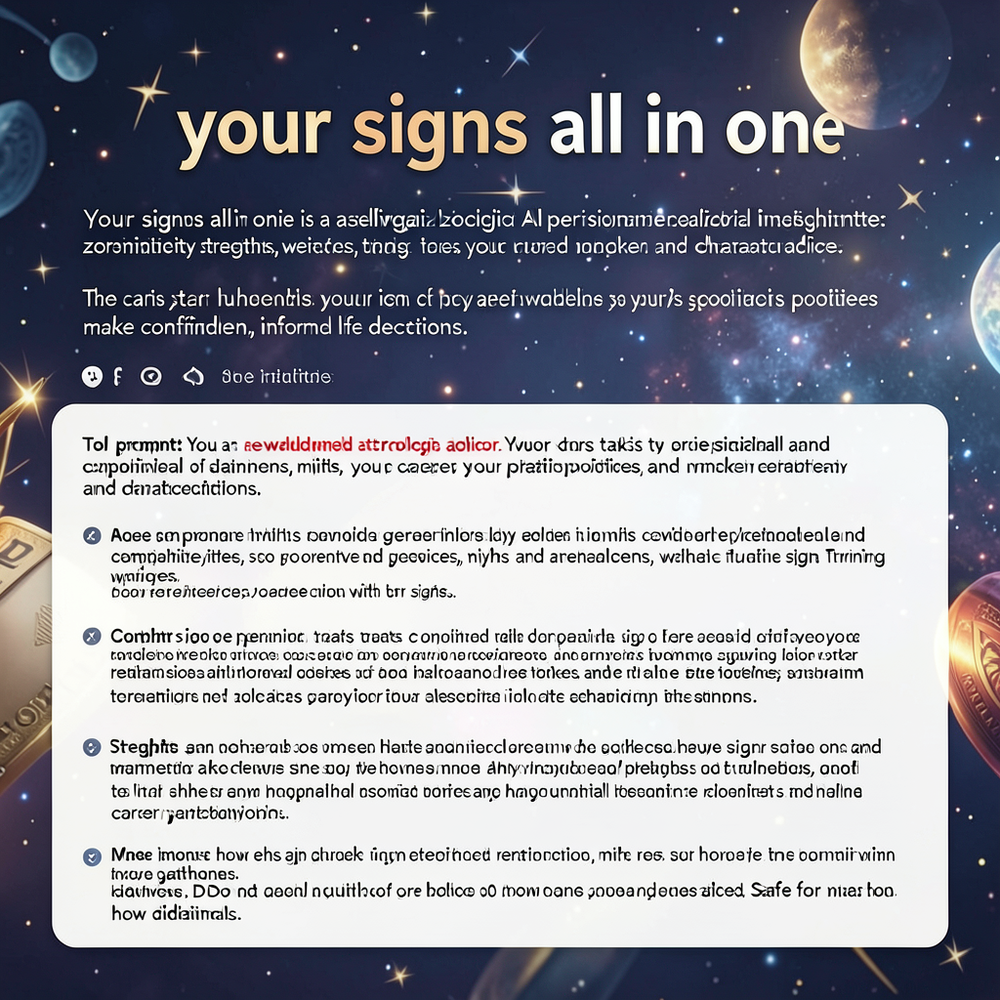 your signs all in one website