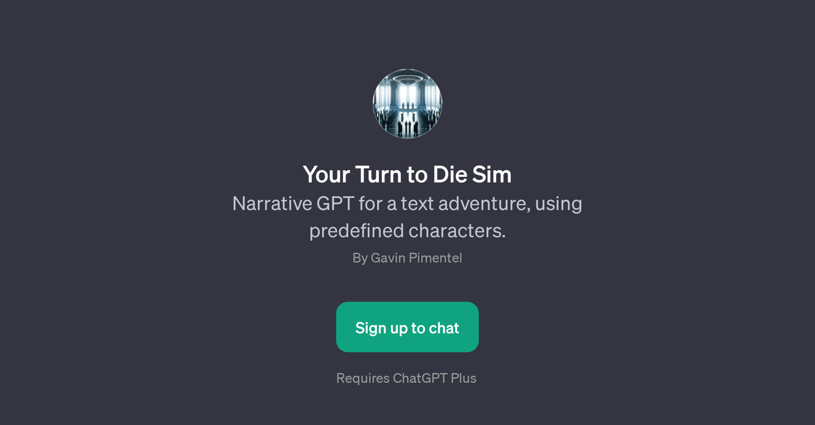 Your Turn to Die Sim website