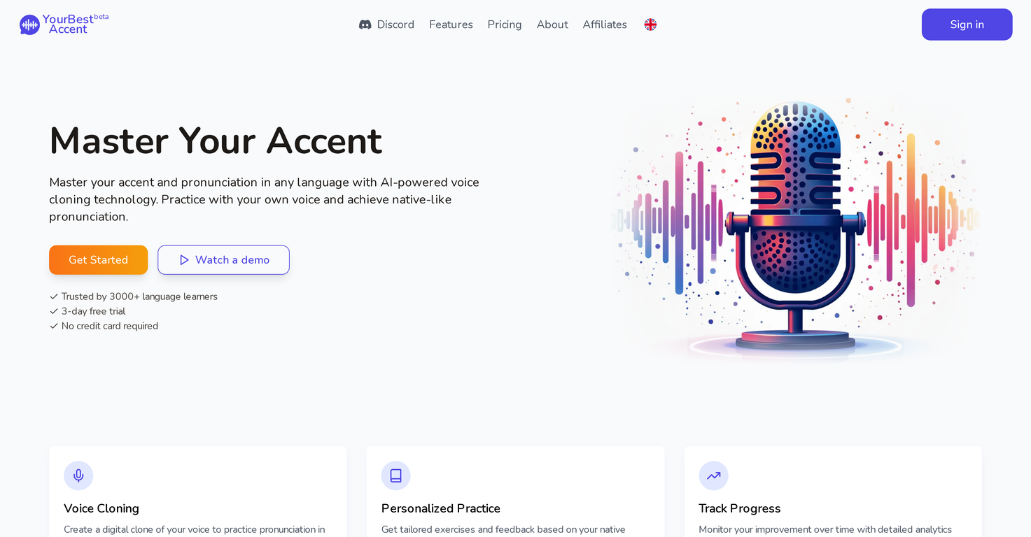 YourBestAccent website