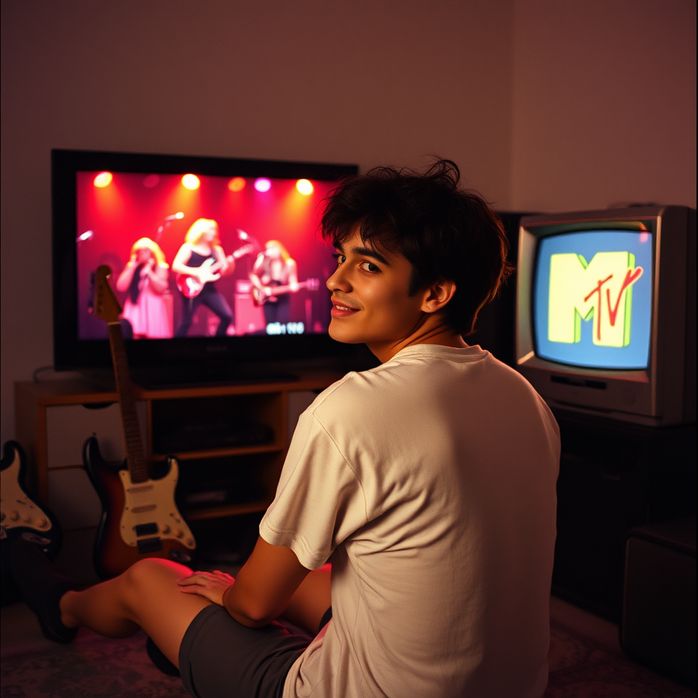 yourself in 90s tube TV watching  MTV website