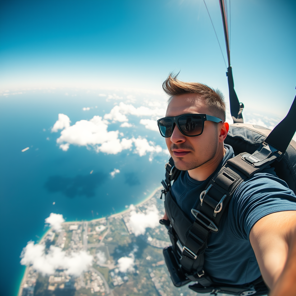 Yourself skydiver in free fall website