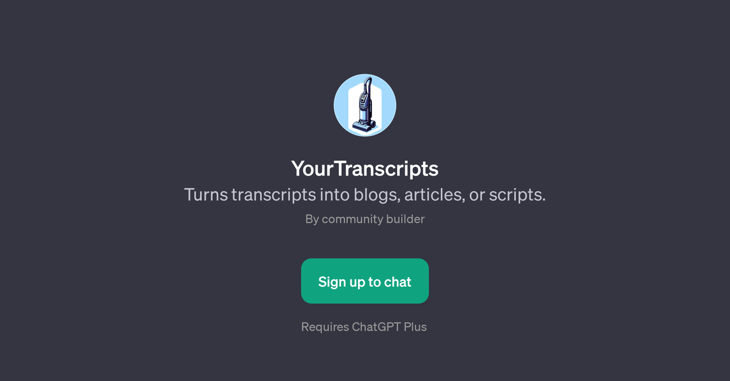 YourTranscripts website