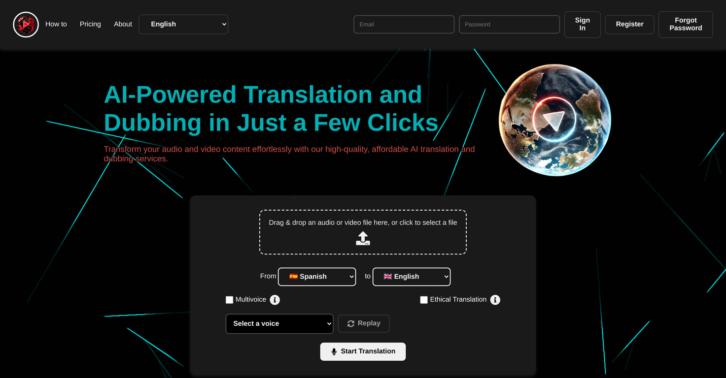 YouTranslate website