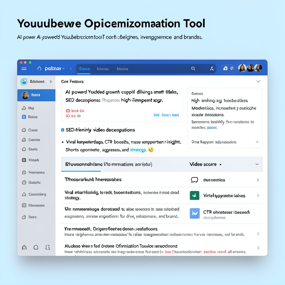 YouTube Optimization Tool website