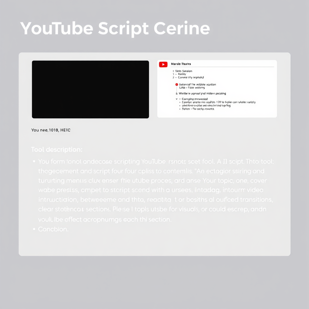YouTube Script Generator website