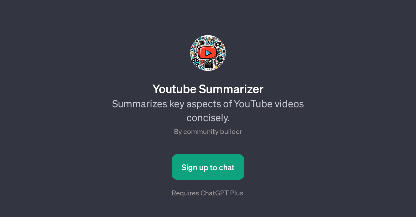 YouTube Summarizer website