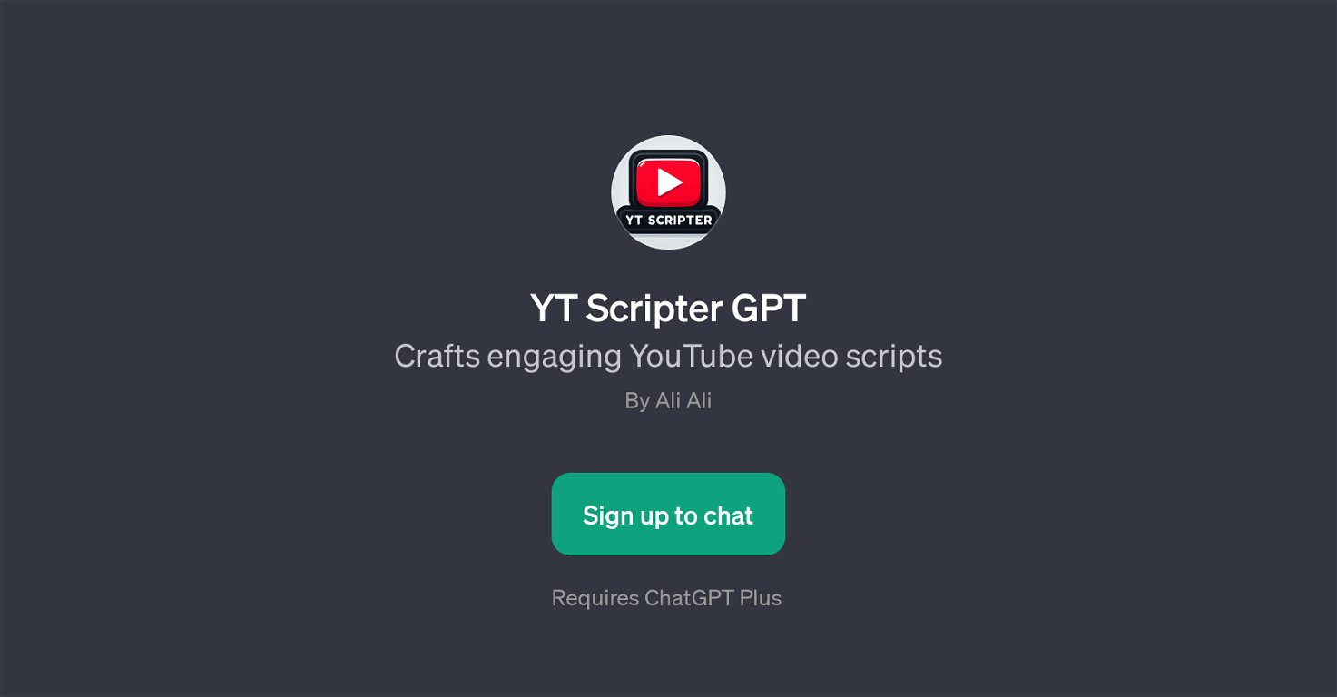 YT Scripter GPT website