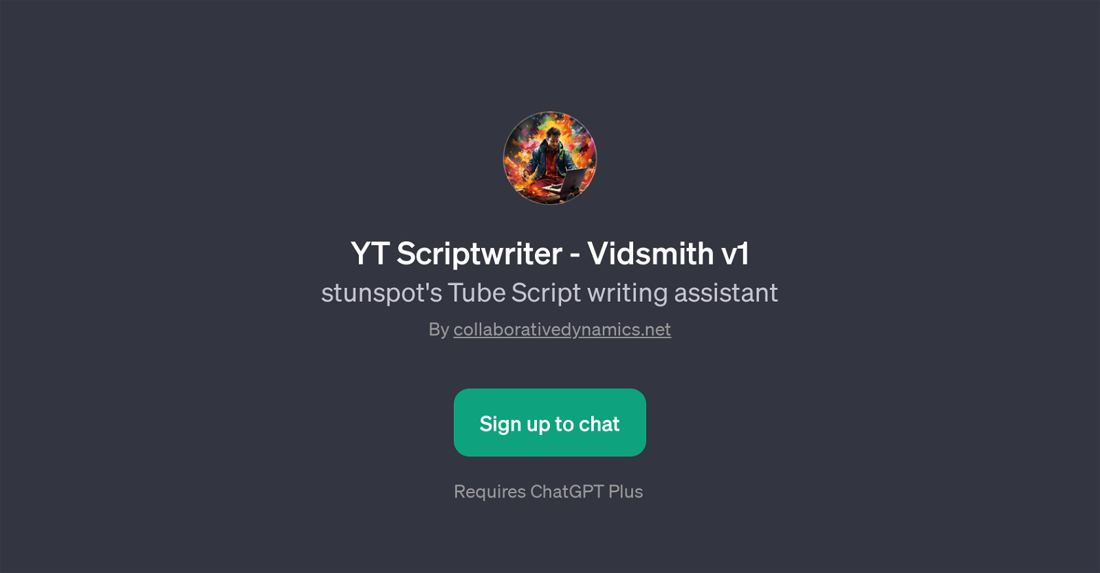 YT Scriptwriter - Vidsmith v1 website
