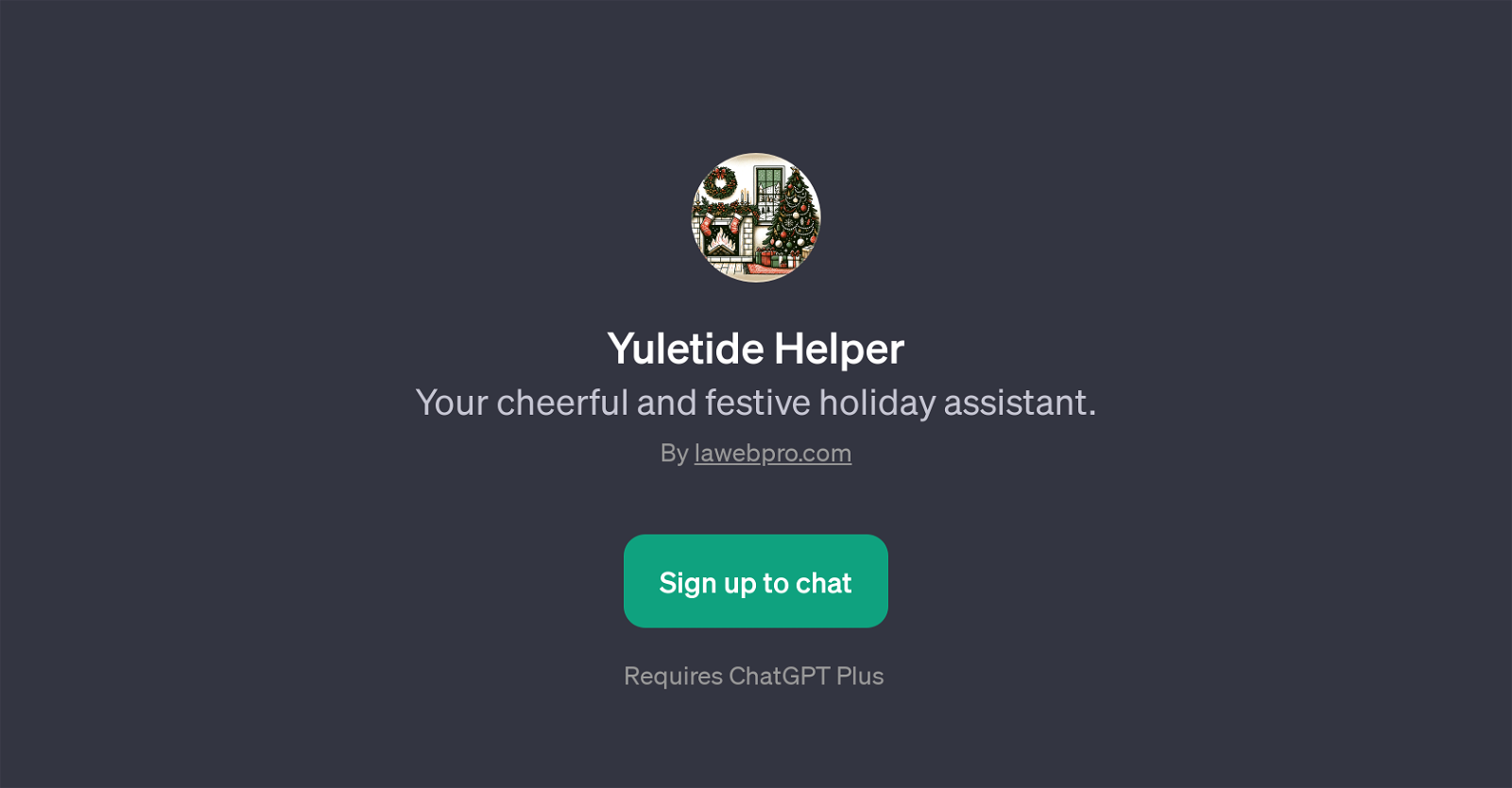 Yuletide Helper website